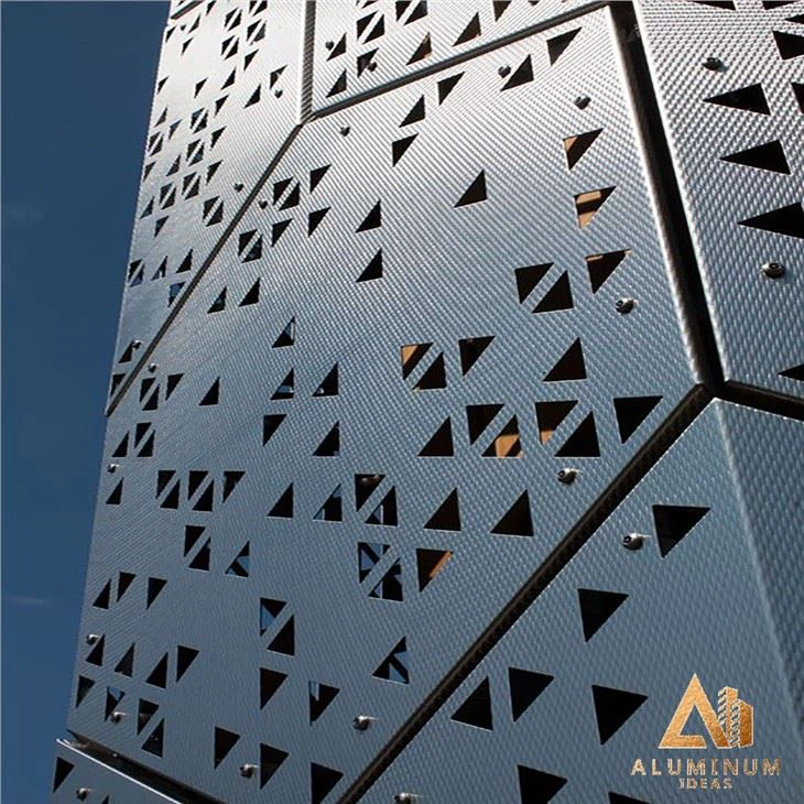 Artistic Perforation Exterior Wall Hanging Board